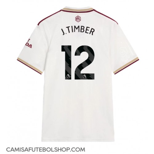 Camisa de time de futebol Arsenal Jurrien Timber #12 Replicas 3º Equipamento 2025-26 Manga Curta